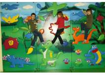Kinder an Kletterwand Regenbogenland Bad Sachsa (c) Landal GreenParks/Salztal Paradies