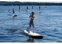 SUP Surfing © NALANI Supsurfing SUP Surfing im Seebad Friedrichshagen in Berlin