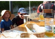 Biergarten des Sportparadieses in Halle (c) Antje Bayer Biergarten des Sportparadieses in Halle