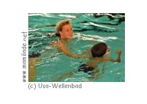Säuglings-Wassergewöhnung Usa-Wellenbad Bad Nauheim