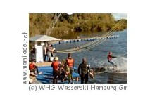 Wasserskilift am Neuländer See in Hamburg