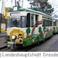 Kinderstraßenbahn Lottchen in Dresden