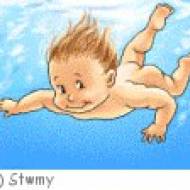 Babyschwimmen im Gartenbad Mayen
