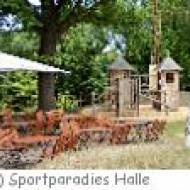 Biergarten des Sportparadieses in Halle Biergarten des Sportparadieses in Halle
