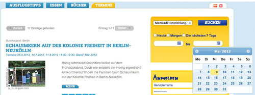 Terminsuche neu Mamilade