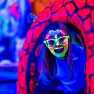 exus 3d neongolf neufahrn freising ausflugstipp mamilade, schwarzlichtgolf freising