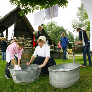 Erlebnisplatz_Waschen wie vor 100 Jahren_Freilandmuseum Lehde