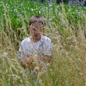 Kind im hohen Gras - Naturerlebnispfad Bad Buchnau (c) alex grom