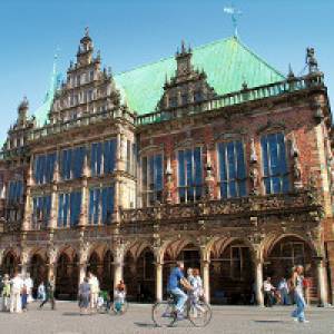 Blick auf das Rathaus in Bremen